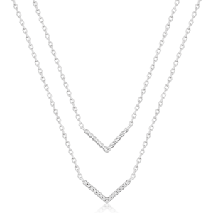 SOFIA strieborný náhrdelník so zirkónmi IS028CT432RHWH