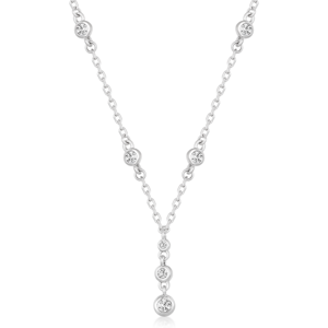 SOFIA strieborný náhrdelník so zirkónmi IS028CT442RHWH