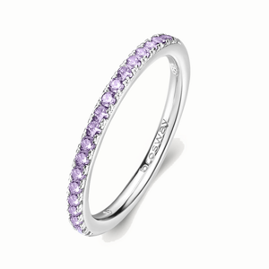 BROSWAY strieborný prsteň Magic Purple BWFMP70