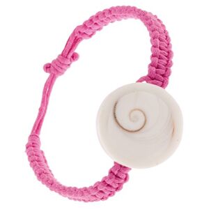 Ružový pletenec s okrúhlou imitáciou lastúry